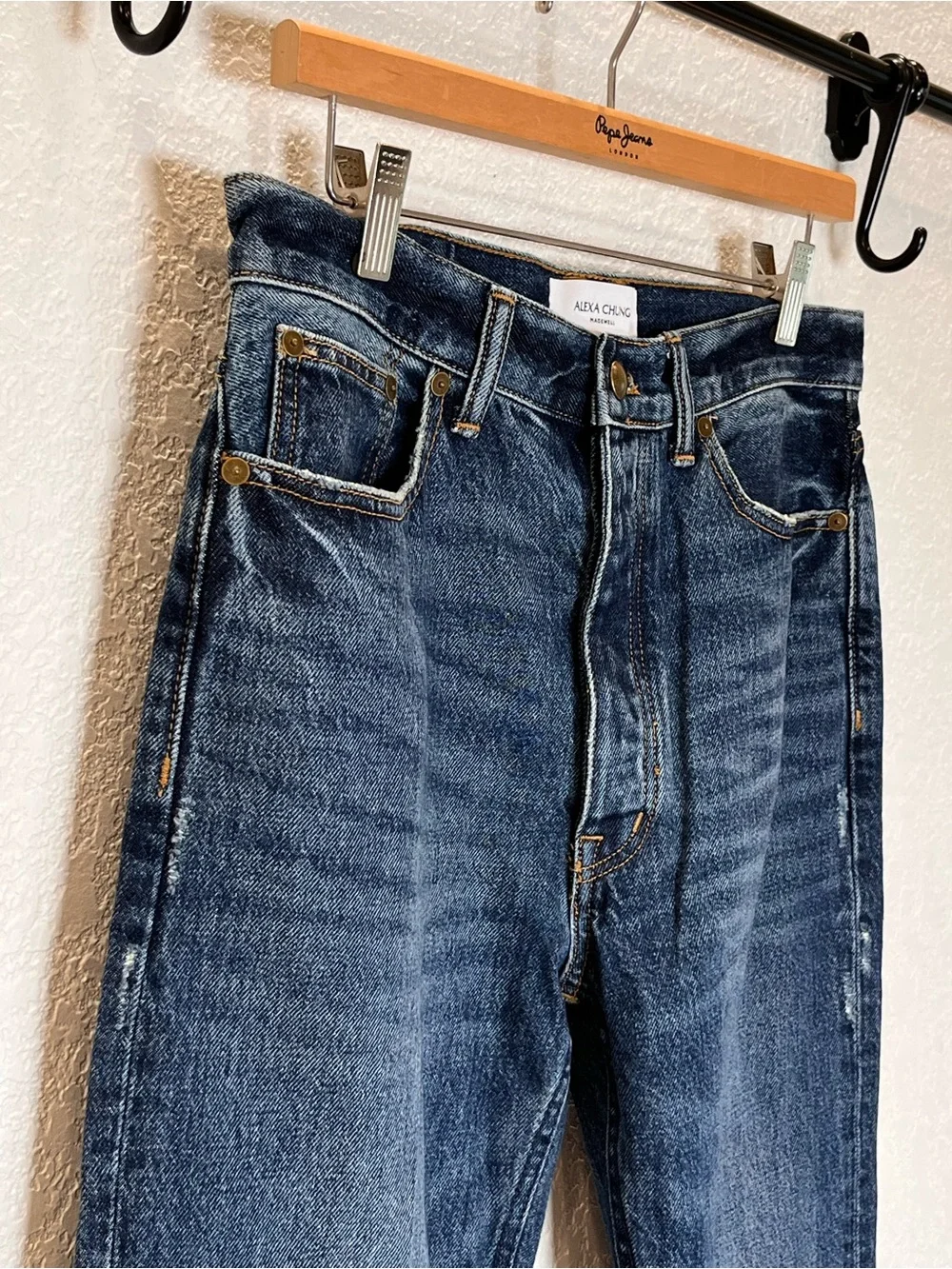 Alexa Chung for Madewell High-Rise Straight Jean in Allendale Wash size 27